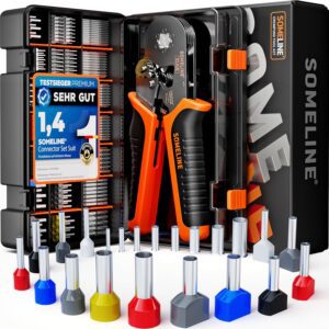 SOMELINE Crimpadora Terminales Cables Electricos, 21 tipos