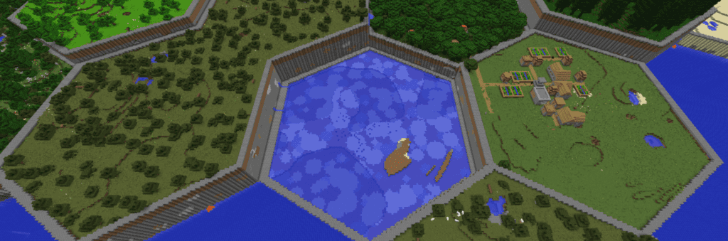 mundo hexagonal minecraft