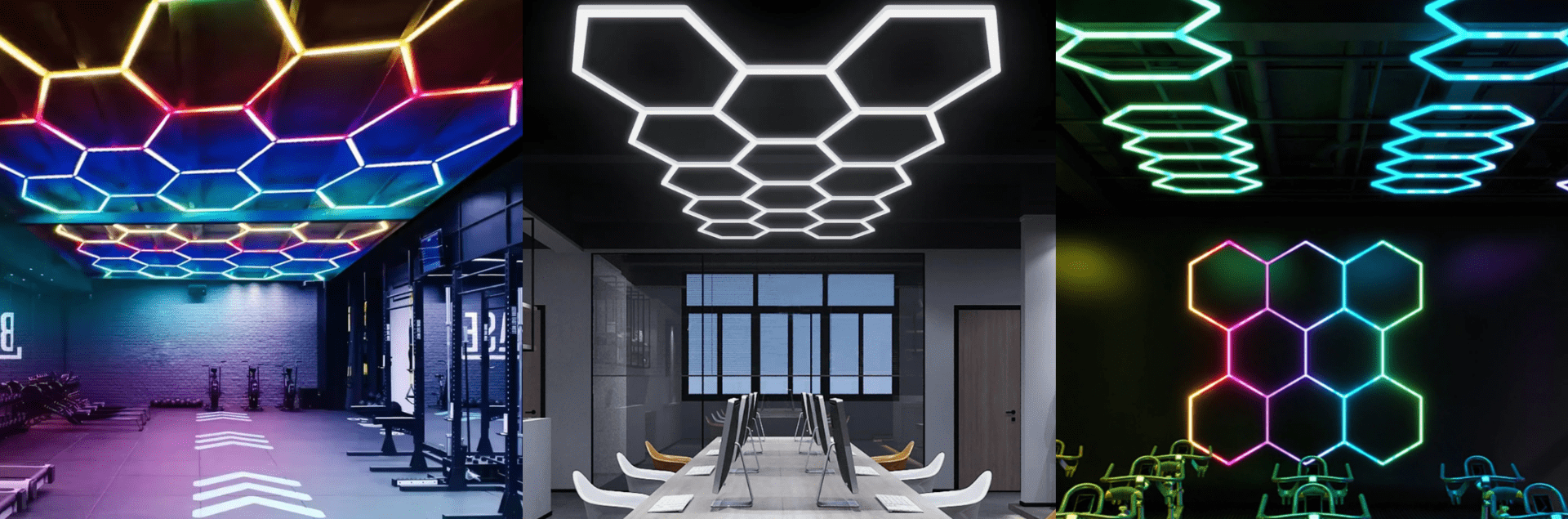 Lámparas de Techo Hexagonales para Interior