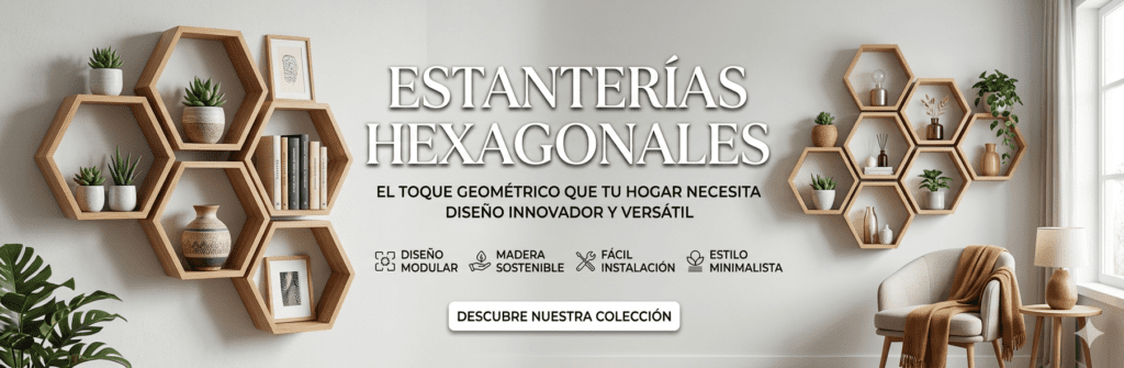 7 ideas de estantería hexagonales