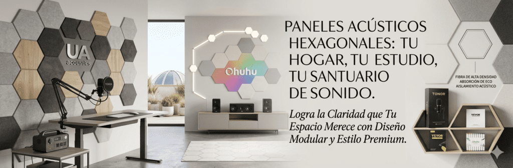 Las mejores marcas de paneles acústicos hexagonales