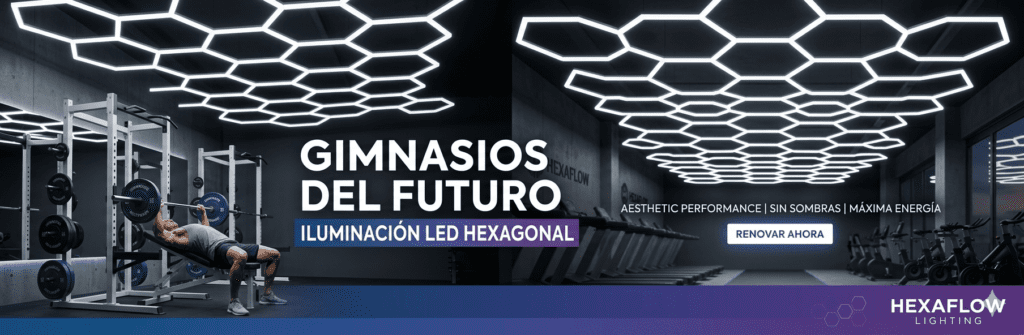 LED Hexagonal para Gimnasios