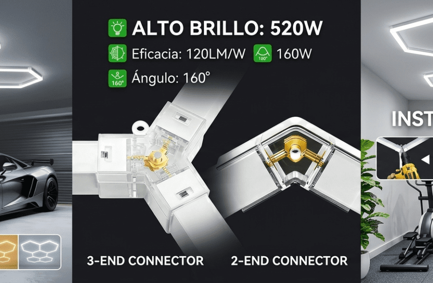 Lámpara LED Hexagonal Regulable